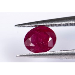 Ruby 0.52ct heated only oval cut
