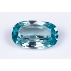 Blue natural zircon 1.90ct VVS oval cut