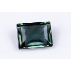 Зелен сапфир 0.37ct нагряван октагон шлифовка