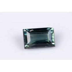 Green sapphire 0.36ct heated octagon cut