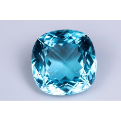 Big blue topaz 18.8ct VVS cushion cut