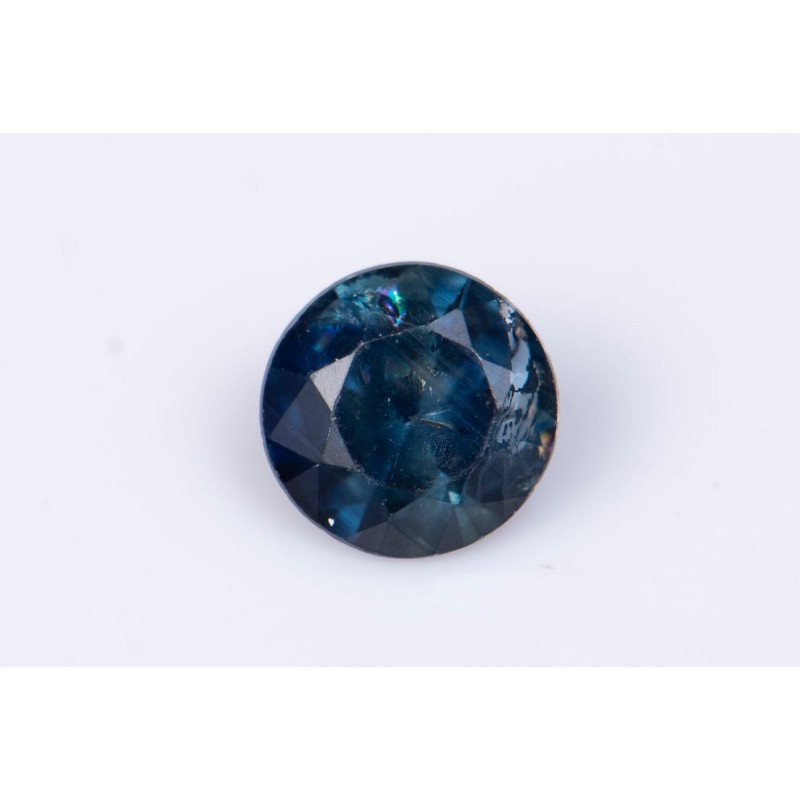 Син сапфир 0.25ct 3.7mm нагряван кръгла шлифовка