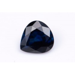 Blue sapphire 0.65ct heated teardrop cut