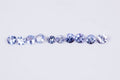 Natural tanzanite 10 pieces 0.79ct 2.4-2.7mm round cut loose gemstones for jewelry