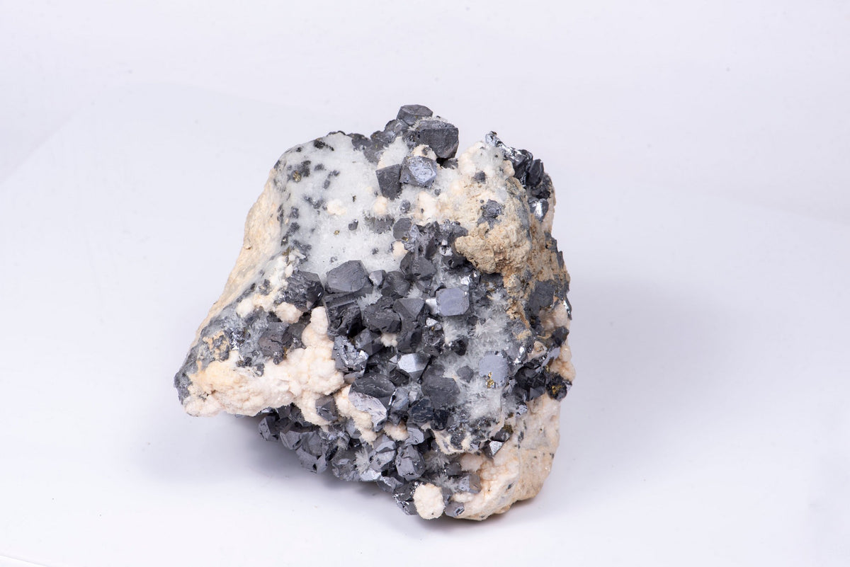 Natural Galena and Quartz Cluster 1200g