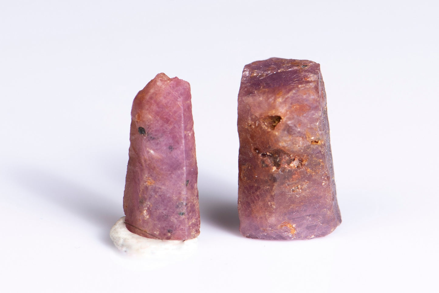 2 pieces Ruby corundum 17ct untreated rough crystal