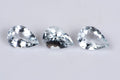 Natural goshenite white aquamarine 3 pieces 1.92ct teardrop cut loose gemstones for jewelry