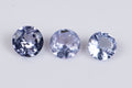 Естествен танзанит 3 броя 0.67ct 3.8mm кръгла шлифовка, камъни за бижута