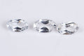 Natural white topaz 3 pieces 0.91ct 5x3mm oval cut loose gemstones for jewelry