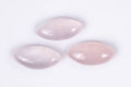 Natural rose quartz 3pcs 11.4ct marquise cabochons loose gemstones
