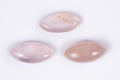 Natural rose quartz 3pcs 12.7ct marquise cabochons loose gemstones