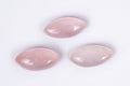 Natural rose quartz 3pcs 13.6ct marquise cabochons loose gemstones