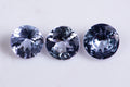 Natural tanzanite 3pcs 0.68ct 3.8mm round cut loose gemstones for jewelry