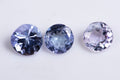 Natural tanzanite 3pcs 0.75ct 3.8mm round cut loose gemstones for jewelry