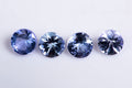 Natural tanzanite 4pcs 3.5mm 0.70ct round cut loose gemstones for jewelry