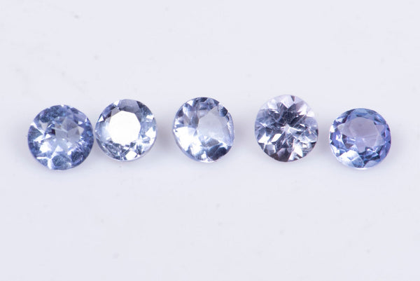 5 Pieces Natural Tanzanite 0.32ct 2.3-2.4mm Round Cut #2