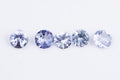 Natural tanzanite 5pcs 0.34ct 2.3-2.4mm round cut loose gemstones for jewelry