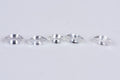 Natural white sapphire 5 pieces 0.49ct heated marquise cut loose gemstones for jewelry