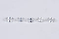 Естествен бял сапфир 5 броя 0.49ct нагряван, маркиз шлифовка, камъни за бижута, втори лот