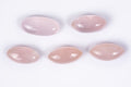 Natural rose quartz 5pcs 33.5ct oval and marquise cabochons loose gemstones