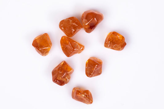 Natural spessartine garnet fanta orange 8pcs 7.35ct polished loose gemstones