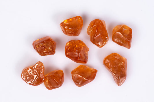 Natural spessartine garnet fanta orange 9pcs 8.1ct polished loose gemstones