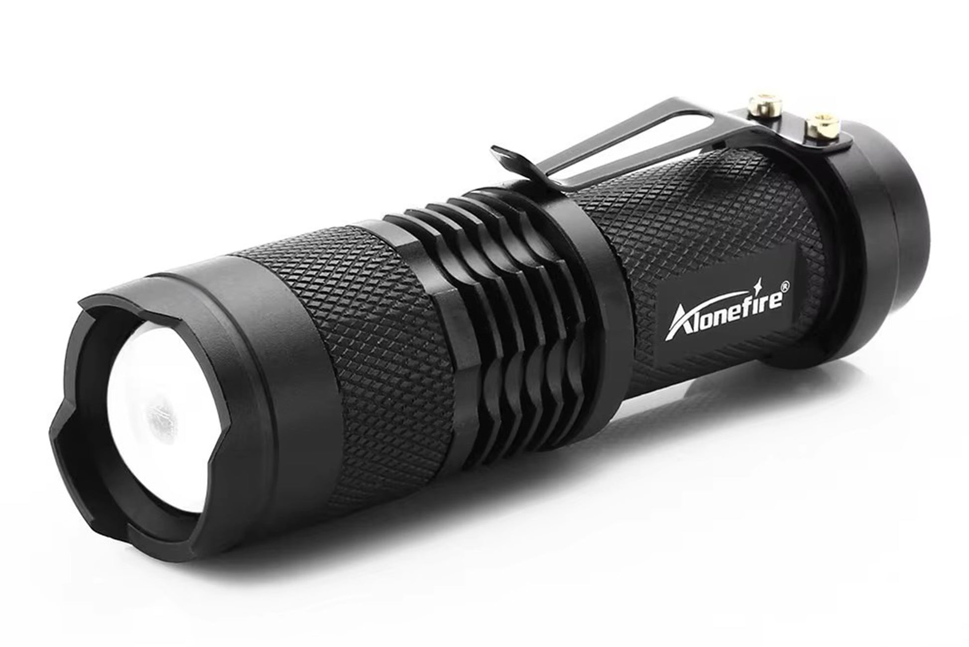 Alonefire SK68 365nm ultraviolet flashlight zoom lens 3 modes for gemstone inspection