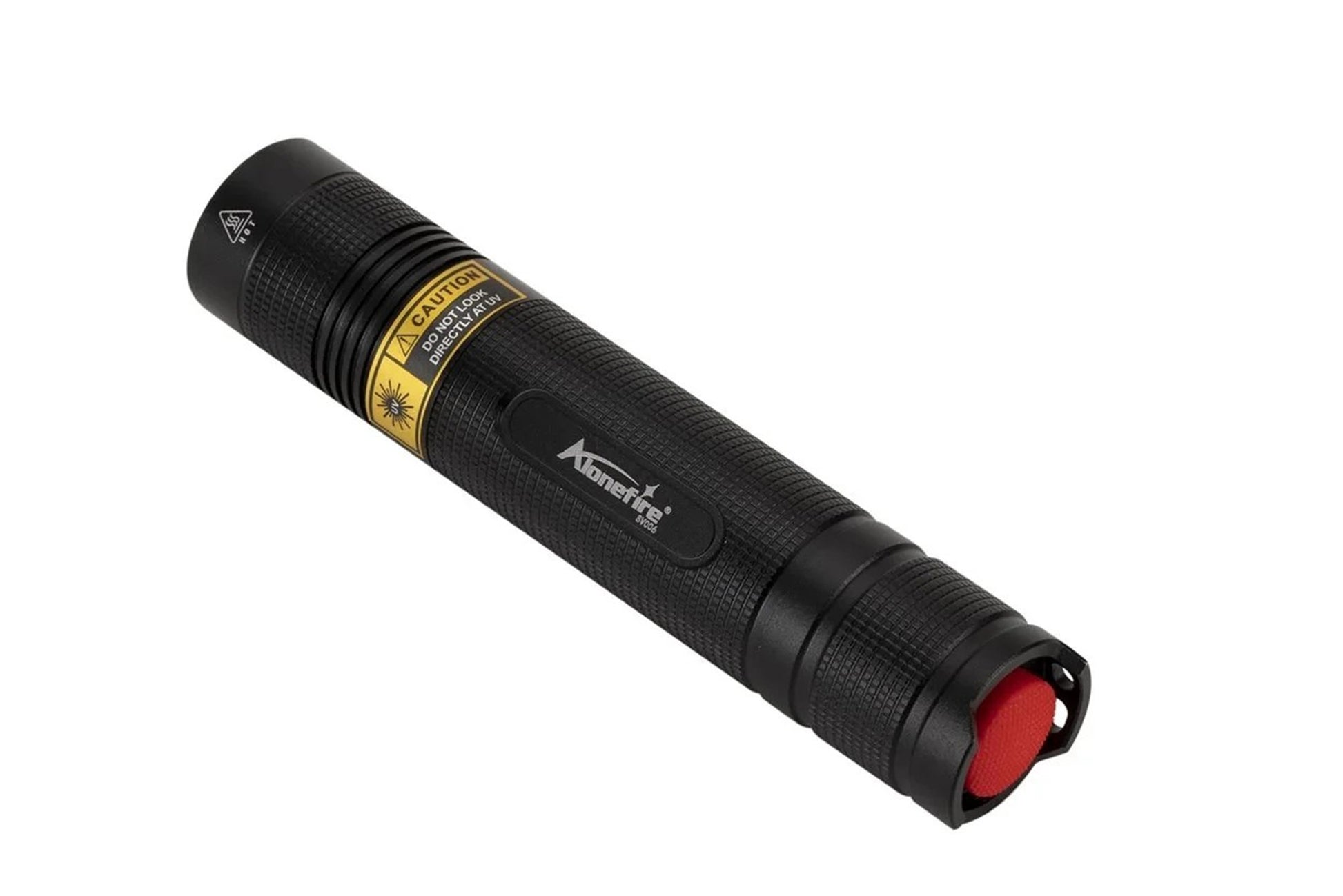 Alonefire SV006 365nm UV flashlight with ZWB2 filter for gemstone fluorescence