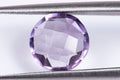Natural purple amethyst 2.31ct 9mm checkers cut loose gemstone for jewelry