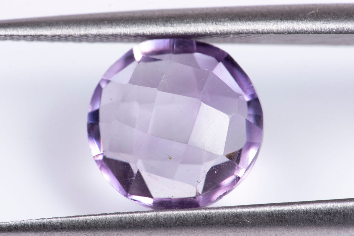 Natural Amethyst 2.31ct 9mm Checkers Cut