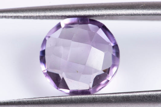 Amethyst 2.31ct 9mm checkers cut