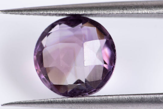 Amethyst 2.37ct 8.9mm round checkers cut