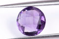 Natural purple amethyst 2.57ct 9mm checkers cut loose gemstone for jewelry