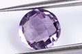Natural purple amethyst 2.57ct 9mm checkers cut loose gemstone for jewelry
