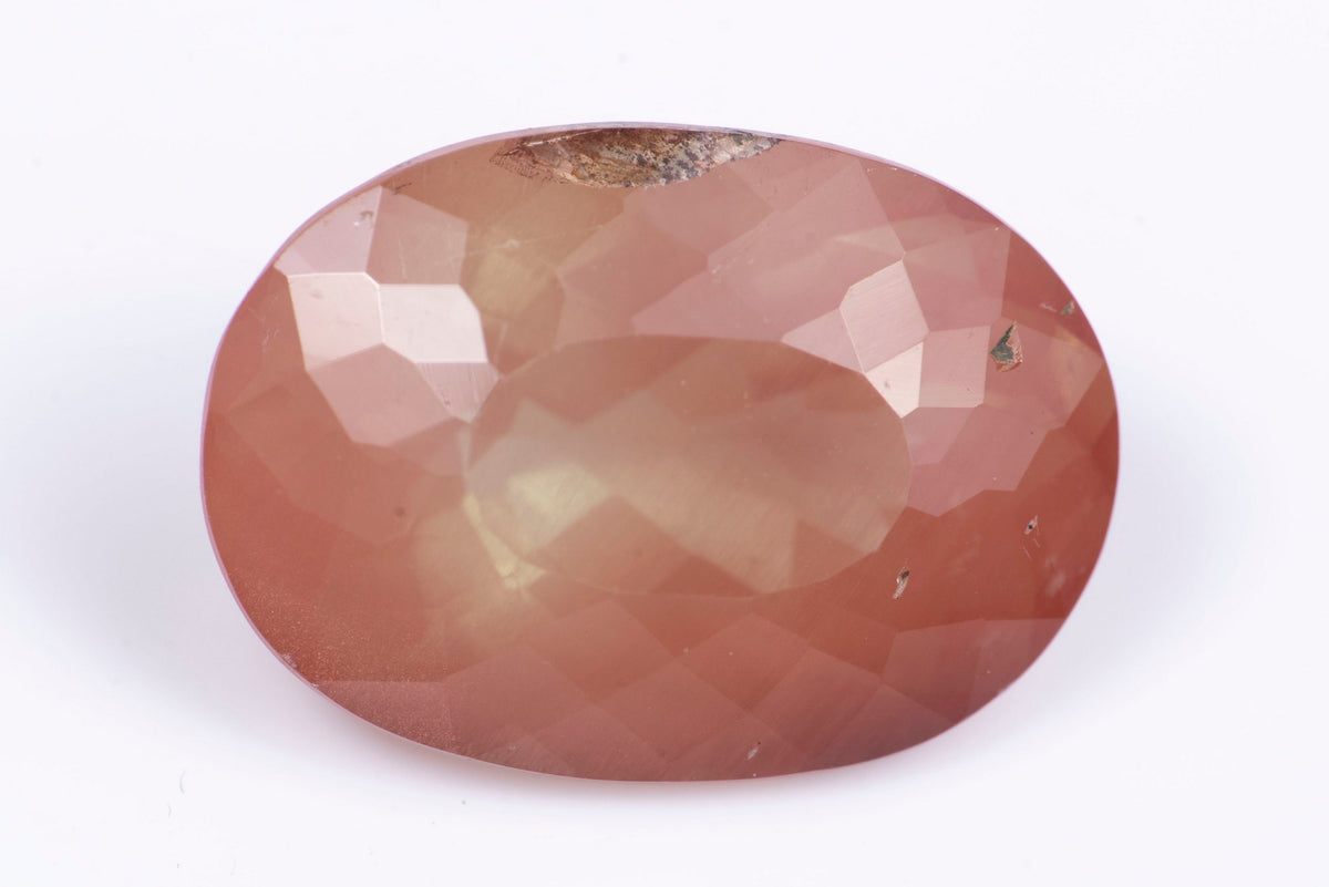 Естествен андезин фелдшпат 8.67ct овална шлифовка