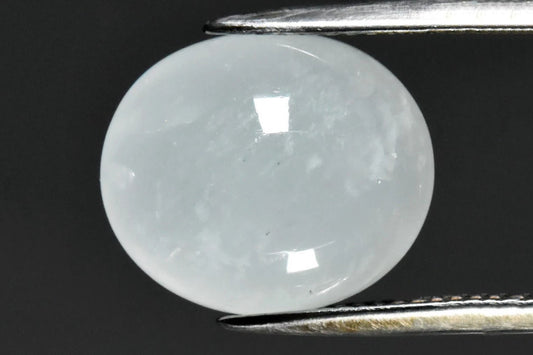 Natural Light Blue Aquamarine 9.16ct 14.5x12.5mm Oval Cabochon