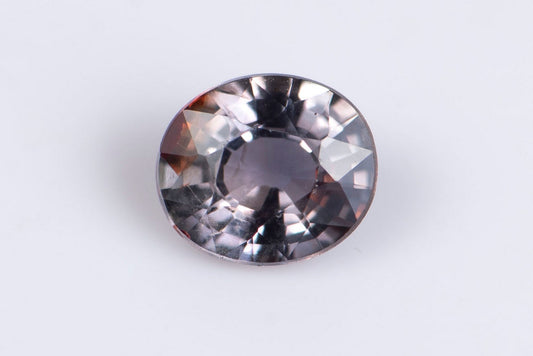 Bi-color party sapphire 0.33ct VS untreated oval cut
