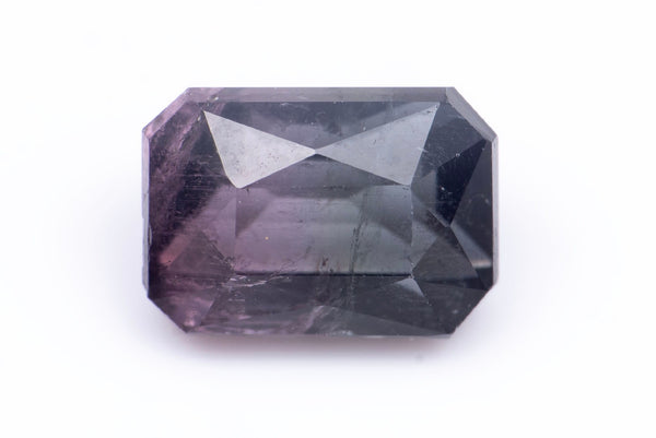 Естествен двуцветен лилав турмалин 1.85ct октагон шлифовка