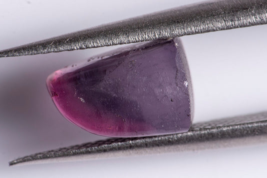 Bi-color purple tourmaline 2.12ct polished tumble
