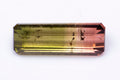 Natural bi-color watermelon tourmaline 1.94ct baguette cut loose gemstone