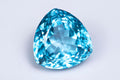 Естествен син топаз 18.5ct VVS трилион шлифовка, единичен камък за бижута