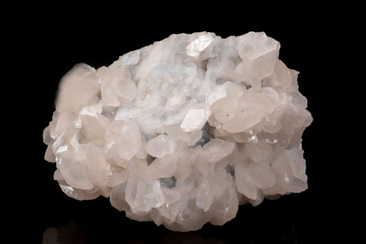 Big Bulgarian calcite with quartz cluster crystal 1.96kg fluorescent