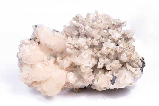 Big quartz cluster with calcite and galena crystals from Bulgaria 2400g