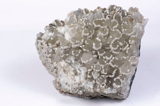 Big quartz with calcite and pyrite cluster 1.2kg