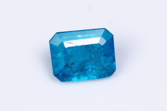 Blue apatite 0.80ct octagon cut