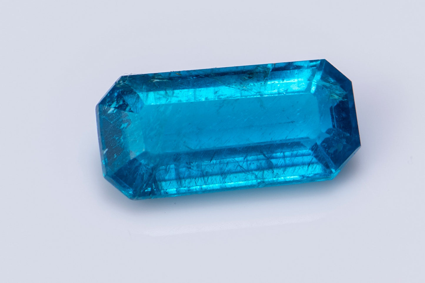 Blue apatite 1.16ct octagon cut