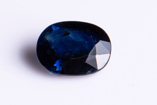 Blue Australian sapphire 0.5ct heated only