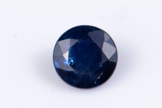 Blue sapphire 0.19ct 3.4mm heated round cut