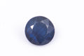 Естествен син сапфир 0.24ct 3.4mm нагряван, кръгла шлифовка, единичен камък за бижута