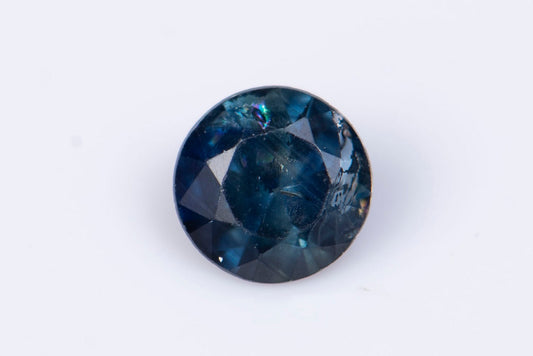 Blue sapphire 0.25ct 3.7mm heated round cut